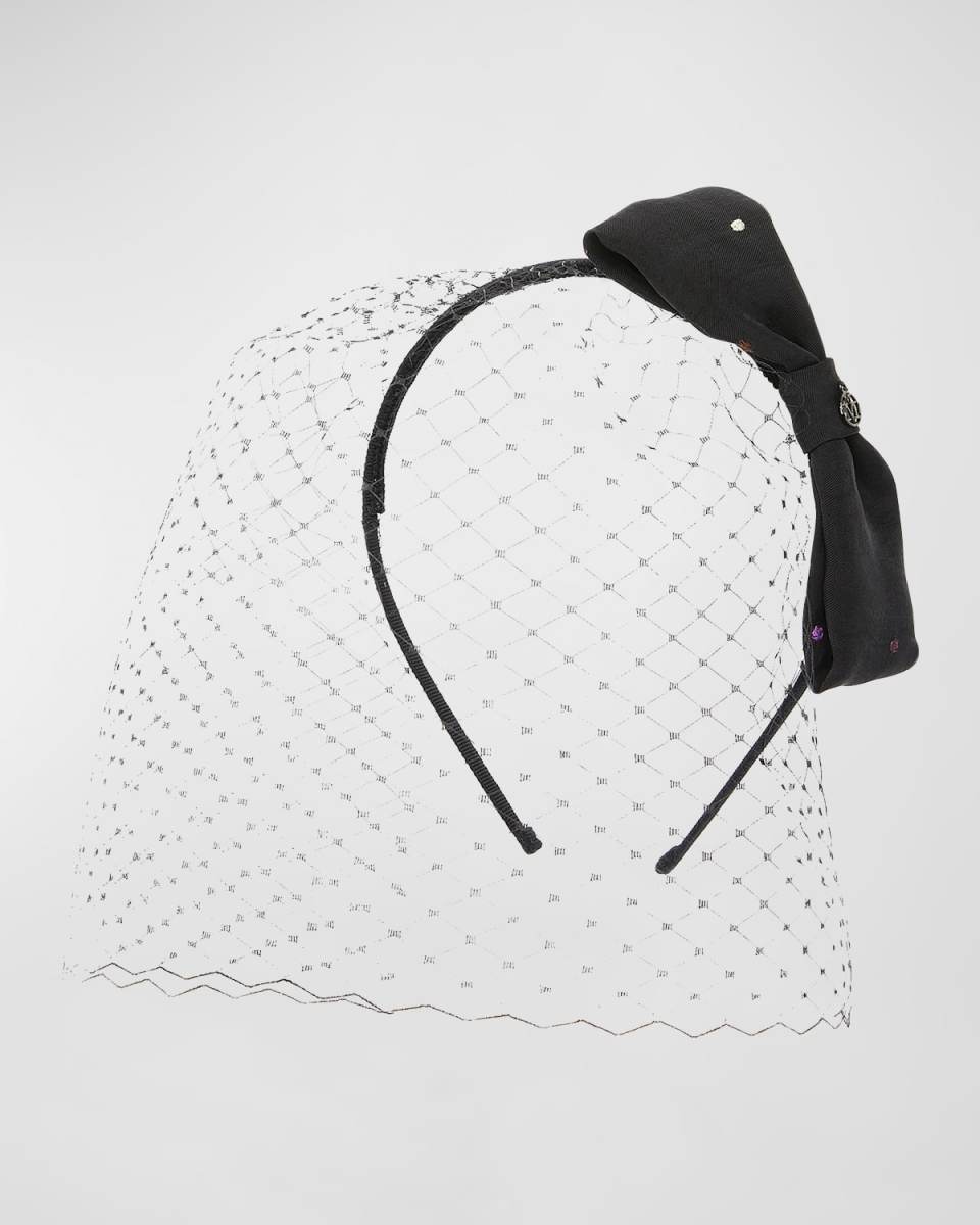 Kylie Skinny Headband With Veil